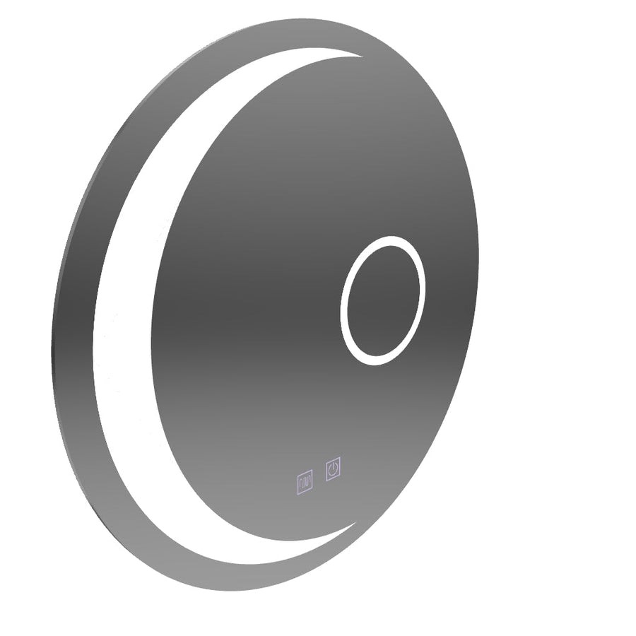 Oglinda LED OLLIE Rotunda, 60cm, Sistem Dezaburire, Dimabila - imagine 5