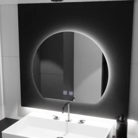 Oglinda LED Semiluna, 60x54, Soy Luna Touch, Sistem Dezaburire, Dimabila