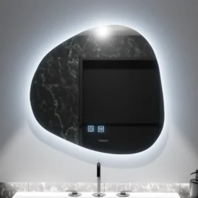 Oglinda Led Diny Touch 60x60cm, Sistem Dezaburire, Dimabila