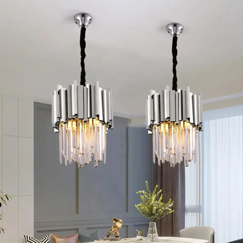 Alternative view of Candelabru Belle Cristal,3X E27,300mm, Argintiu