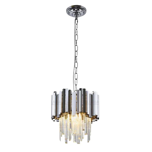 Candelabru Belle Cristal,3X E27,300mm, Argintiu