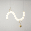 Lustra Ring 15 Pearls cu Telecomanda, 3 tipuri de lumina, 1100×H1300mm