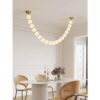 Lustra 25 Pearls cu Telecomanda, 3 tipuri de lumina D100×H2900mm