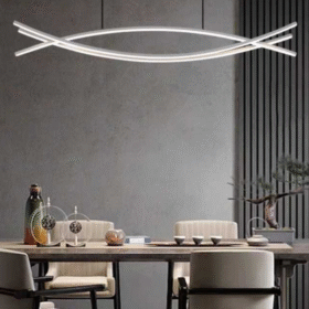 Lustra LED Trinity cu Telecomanda, 3 Tipuri de lumina, Alba