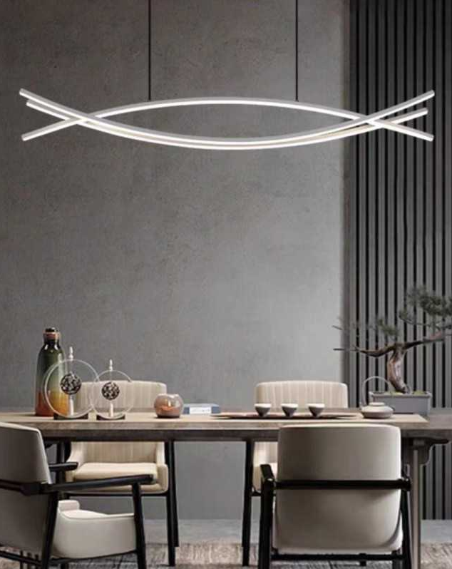 Lustra LED Trinity cu Telecomanda, 3 Tipuri de lumina, Alba