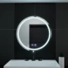 Oglinda LED Rotunda, 70cm, Lucy Touch, Sistem Dezaburire, Dimabila