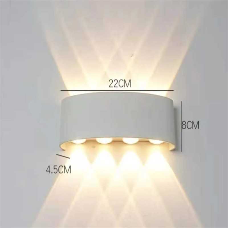 APLICA LED EXTERIOR ALBA LUMINA CALDA 8W - imagine 3
