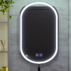 Oglinda LED Ovala, 50x80cm, Velora Touch, Sistem Dezaburire, Dimabila