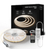 KIT Banda LED COB DVB, cu Telecomanda, Lumina Calda, 4000K, 5m, 14W/m, 24V, Transformator 72W