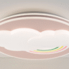 Plafoniera Rainbow Roz D400×H70mm 3 Tipuri de lumina