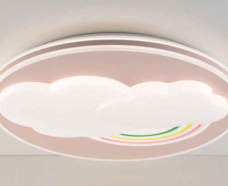 Plafoniera Rainbow Roz D400×H70mm 3 Tipuri de lumina