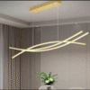 Lustra LED Trinity cu Telecomanda, 3 Tipuri de lumina, Aurie