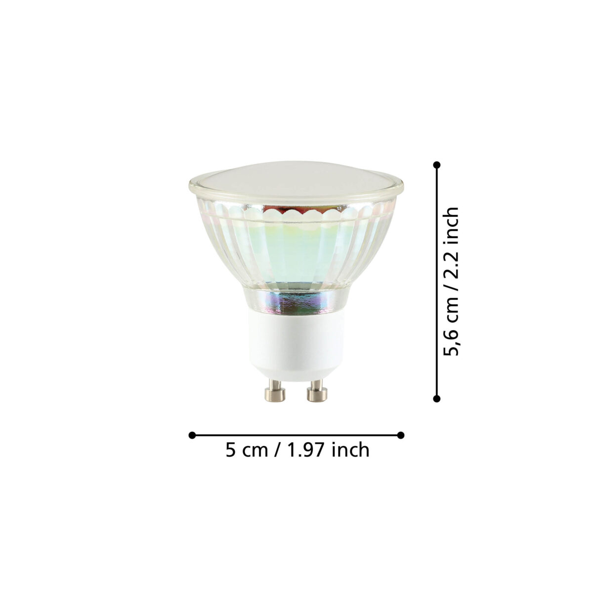 Set 2 becuri LED GU10 2X2.9W 3000K 110143 - imagine 2