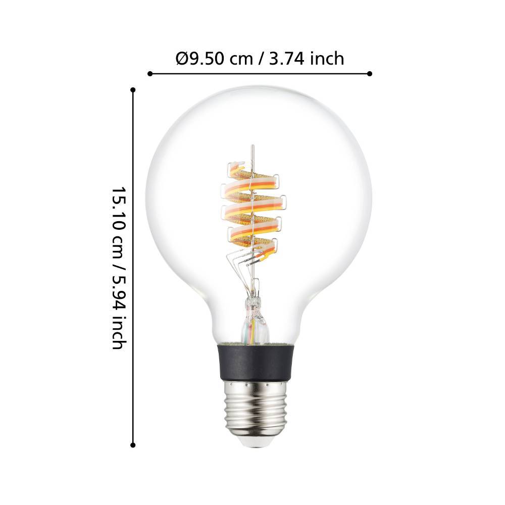 Bec LED E27 G95 4.9W 3000K 110274 - imagine 4