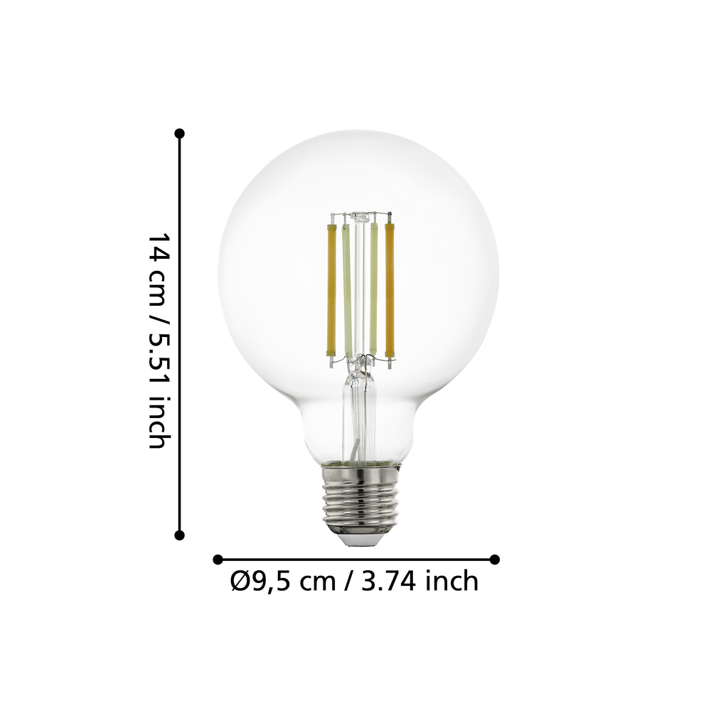 Bec LED E27 G95 8W 2200K-6500K 110387 - imagine 2