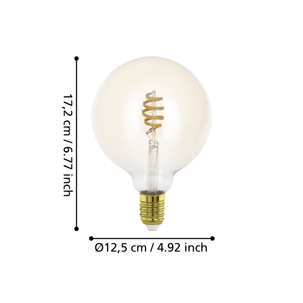 Bec LED E27 G125 7W 2200K-6500K 110393 - imagine 3