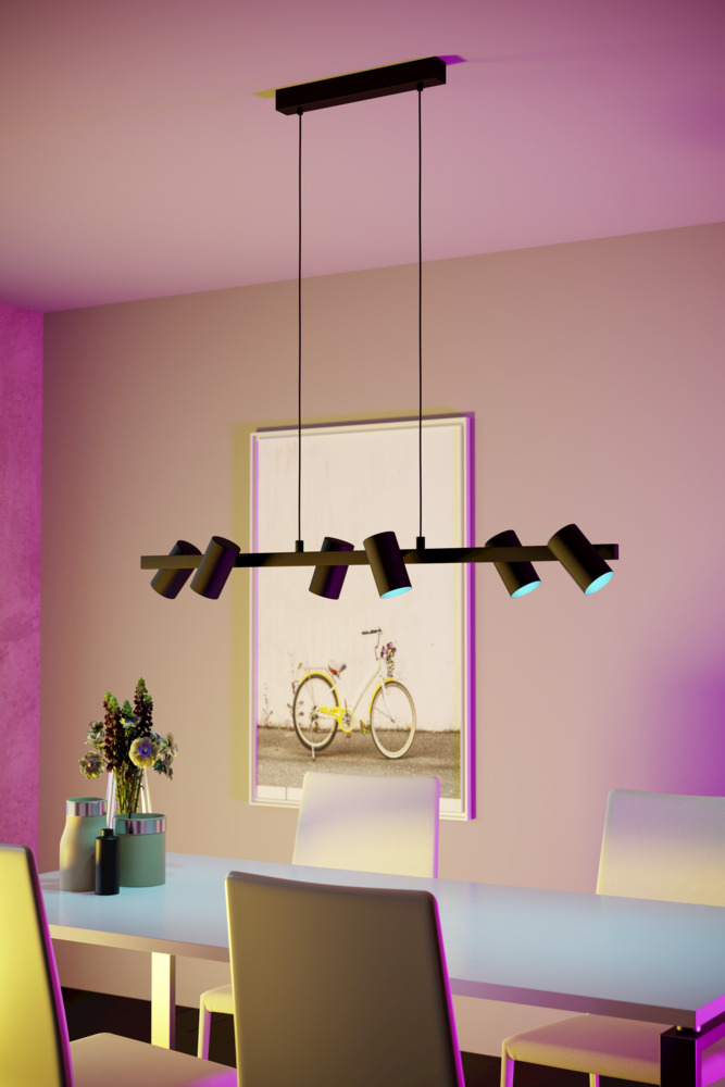 SET 3 becuri LED GU10 4.9W + telecomandă 110398 - imagine 4
