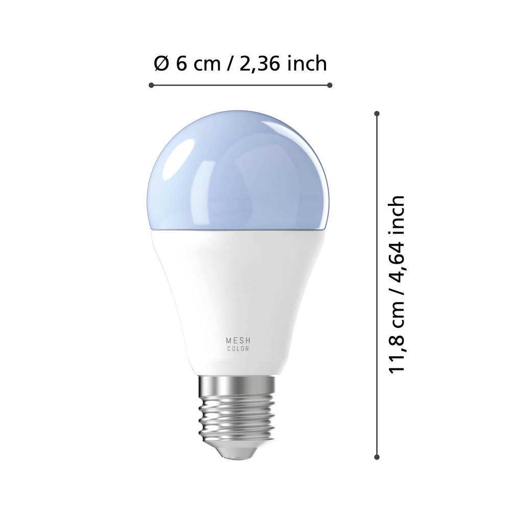 Set 2 becuri LED E27 A60 11W + telecomandă 110418 - imagine 3