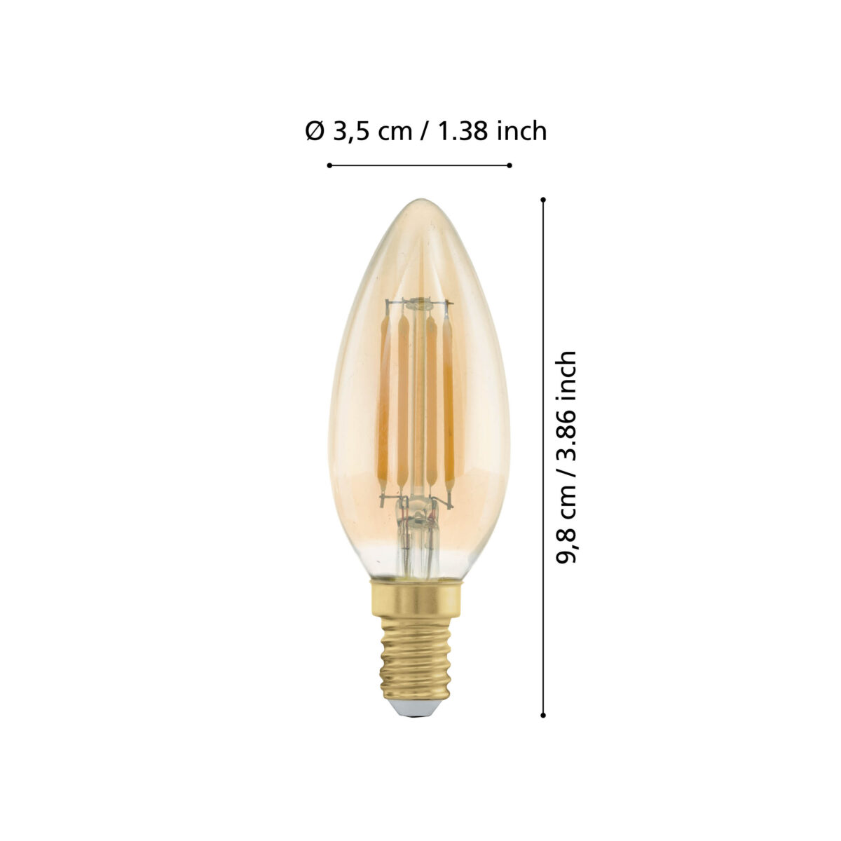 Bec LED E14 C35 4W 2200K 113038 - imagine 2