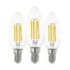 Set 3 becuri LED E14 C35 3X7W 2700K 113107