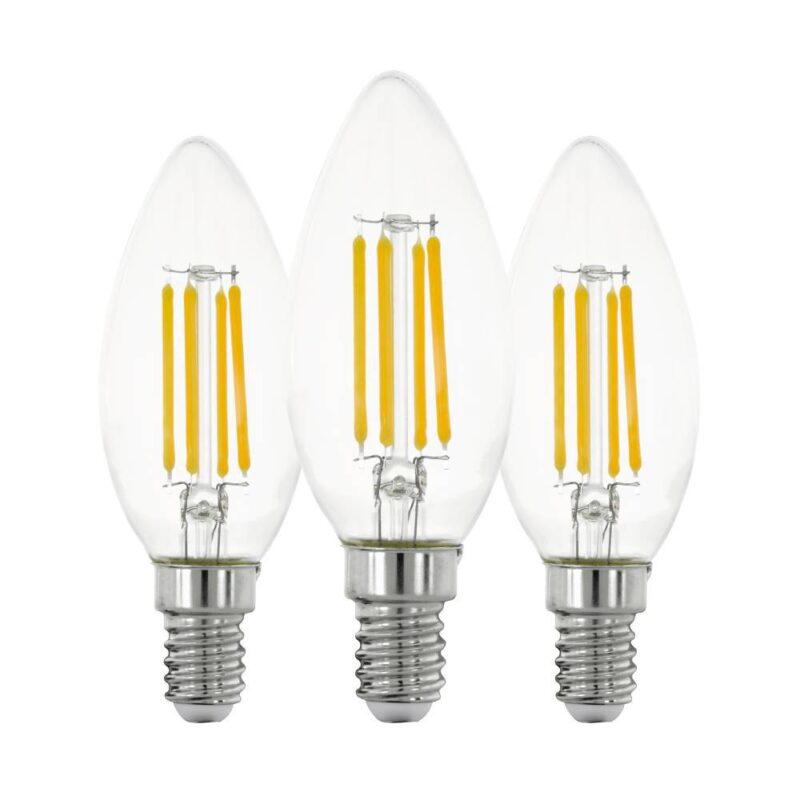 Set 3 becuri LED E14 C35 3X7W 2700K 113107