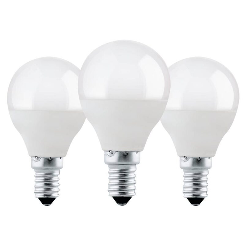 Set 3 becuri LED E14 P45 3X4.9W 3000K 113112