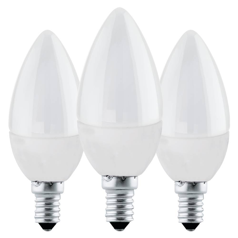 Set 3 becuri LED E14 C37 3X4.9W 3000K 113113
