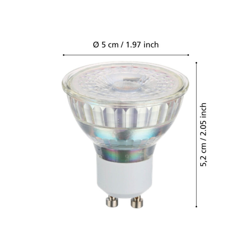 Alternative view of Set 3 becuri LED GU10 3X4.5W 3000K 113114