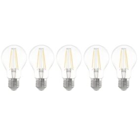 Set 5 becuri LED E27 A60 5X7W 2700K 113118