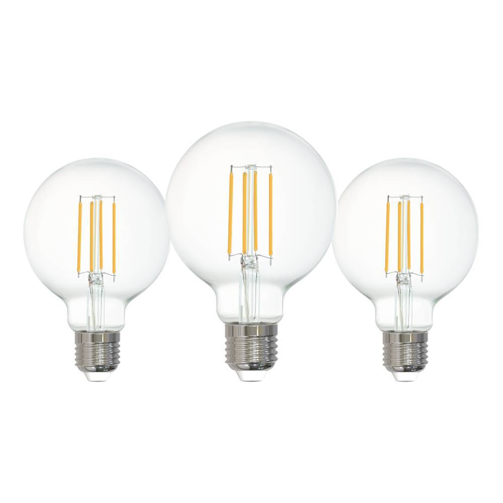 Set 3 becuri LED E27 G80 3X4W 2700K 11351
