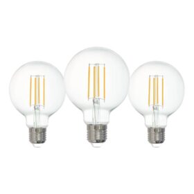Set 3 becuri LED E27 G80 3X4W 4000K 11352
