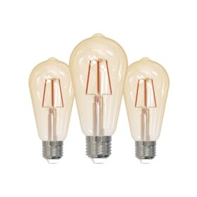 Set 3 becuri LED E27 ST64 3X4W 2200K 117529