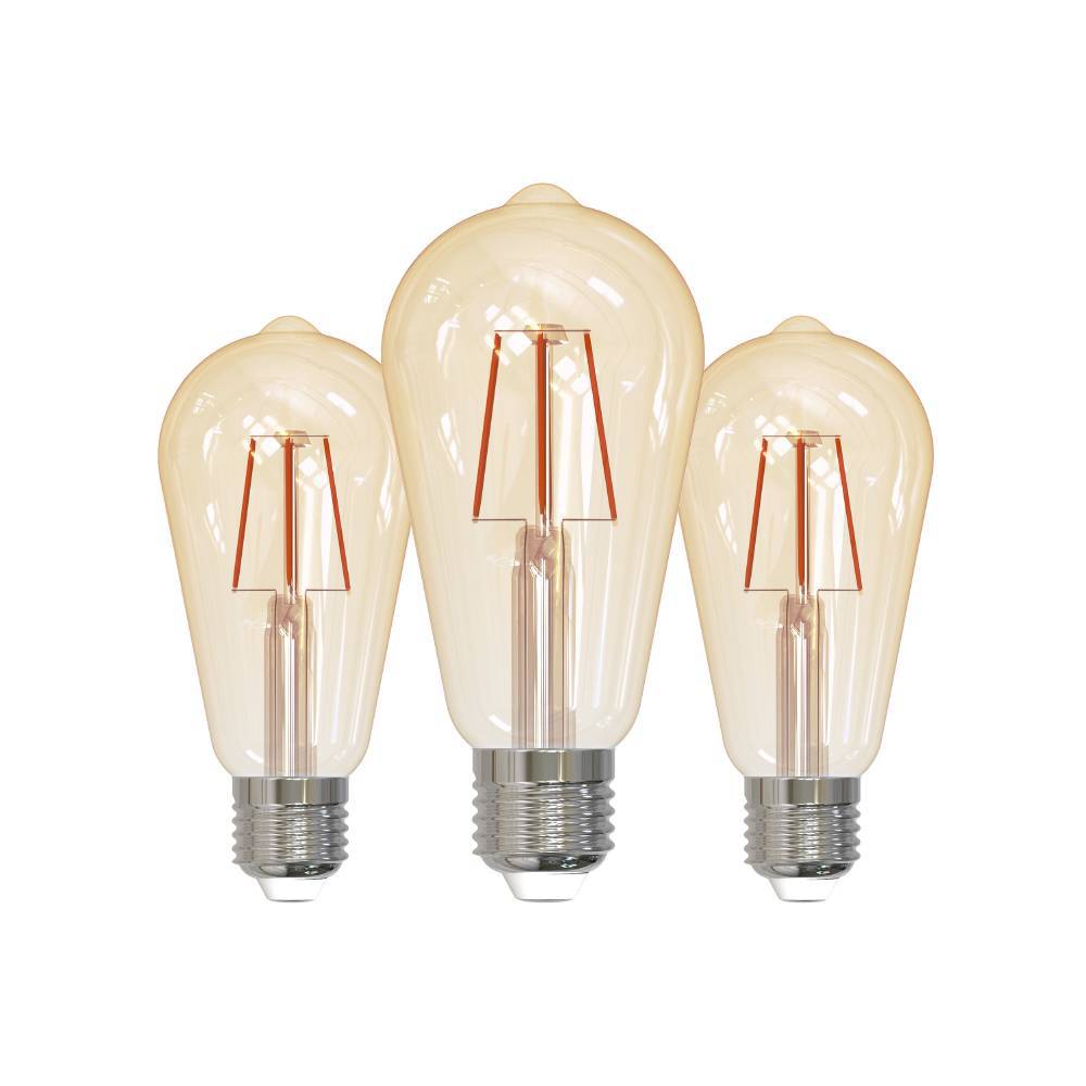 Set 3 becuri LED E27 ST64 3X4W 2200K 117529