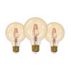 Set 3 becuri LED E27 G80 3X4W 2200K 117531