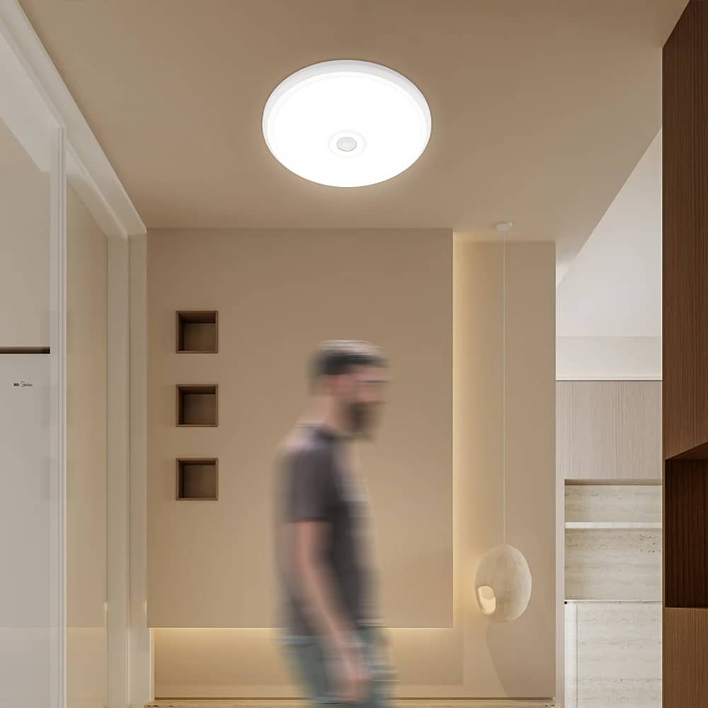 Plafoniera Led cu senzor de miscare reglabil Ø270, 12W, 6400K, lumina rece - imagine 3