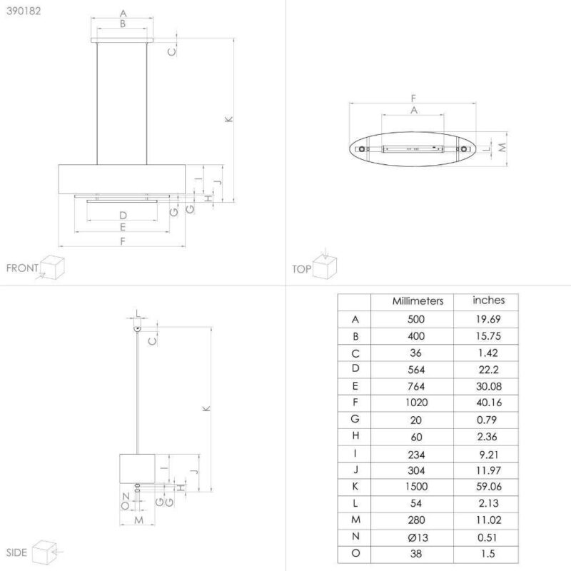 Alternative view of Lustră PINETARA 4XE27 IP20 390182