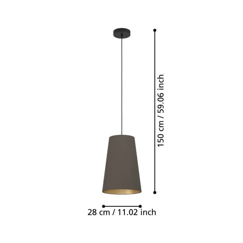 Alternative view of Pendul PETROSA E27 IP20 390195