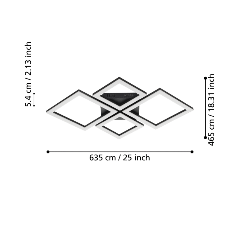 Alternative view of Plafonieră PARANDAY-Z LED 42W IP20 900318