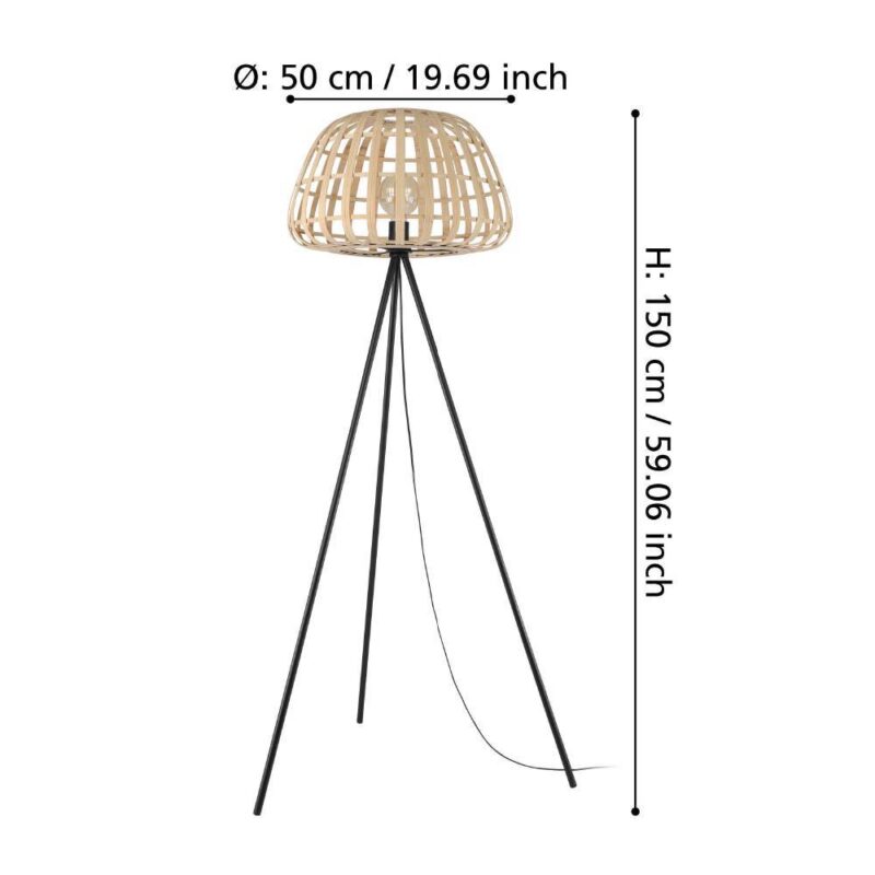 Alternative view of Lampadar MONTEZUELO E27 IP20 390155