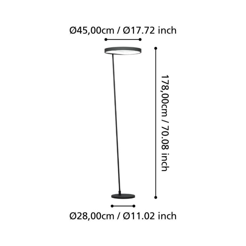 Alternative view of Lampadar CAREDARA LED 23W IP20 390167