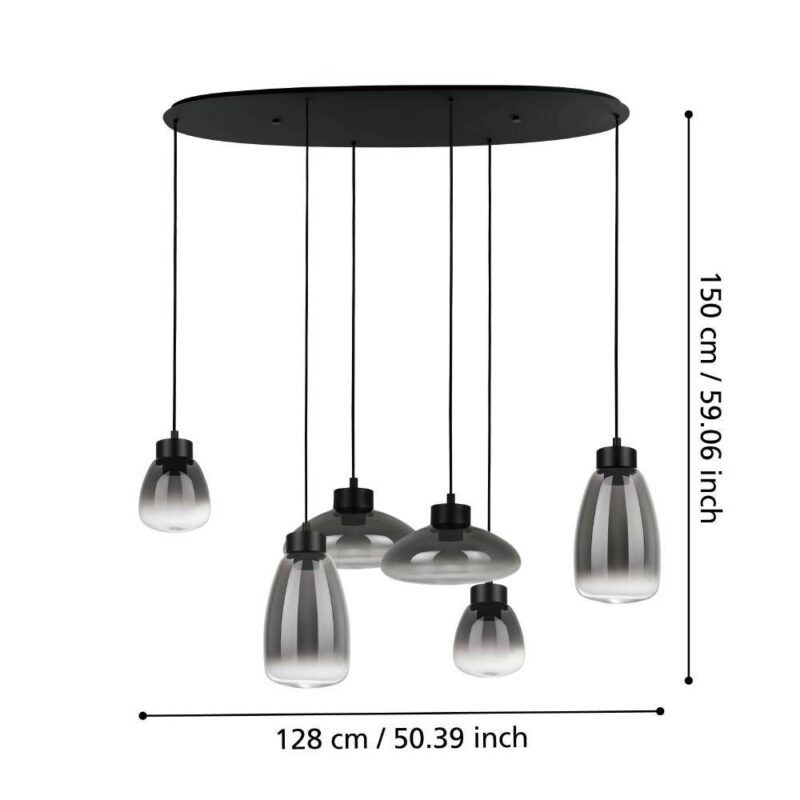Alternative view of Lustră SARNARRA LED 6X5.4W IP20 390301