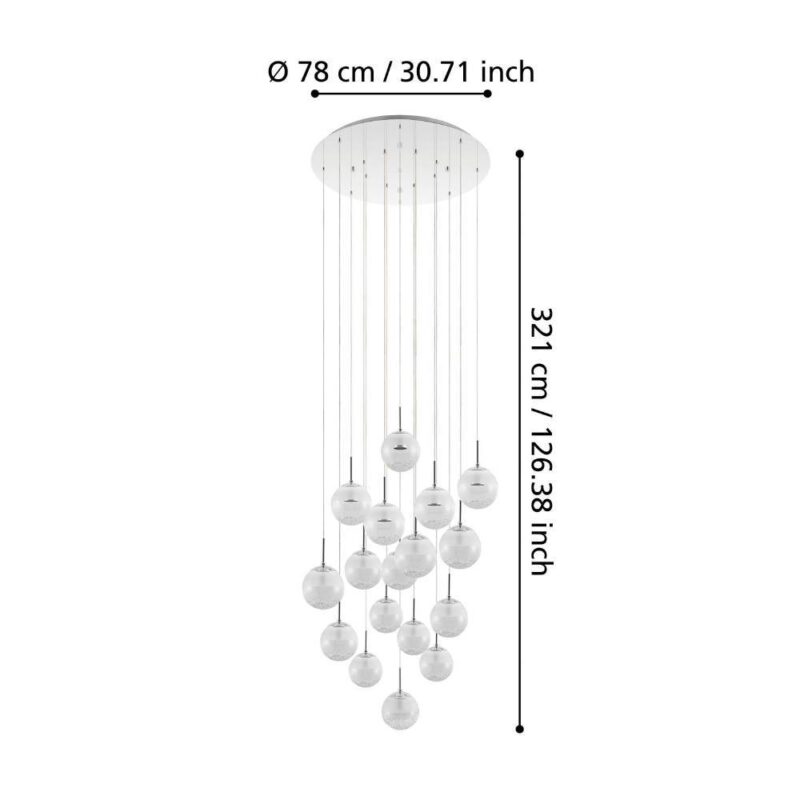 Alternative view of Lustră MONTEFIO 2 LED 17X5W IP20 39547