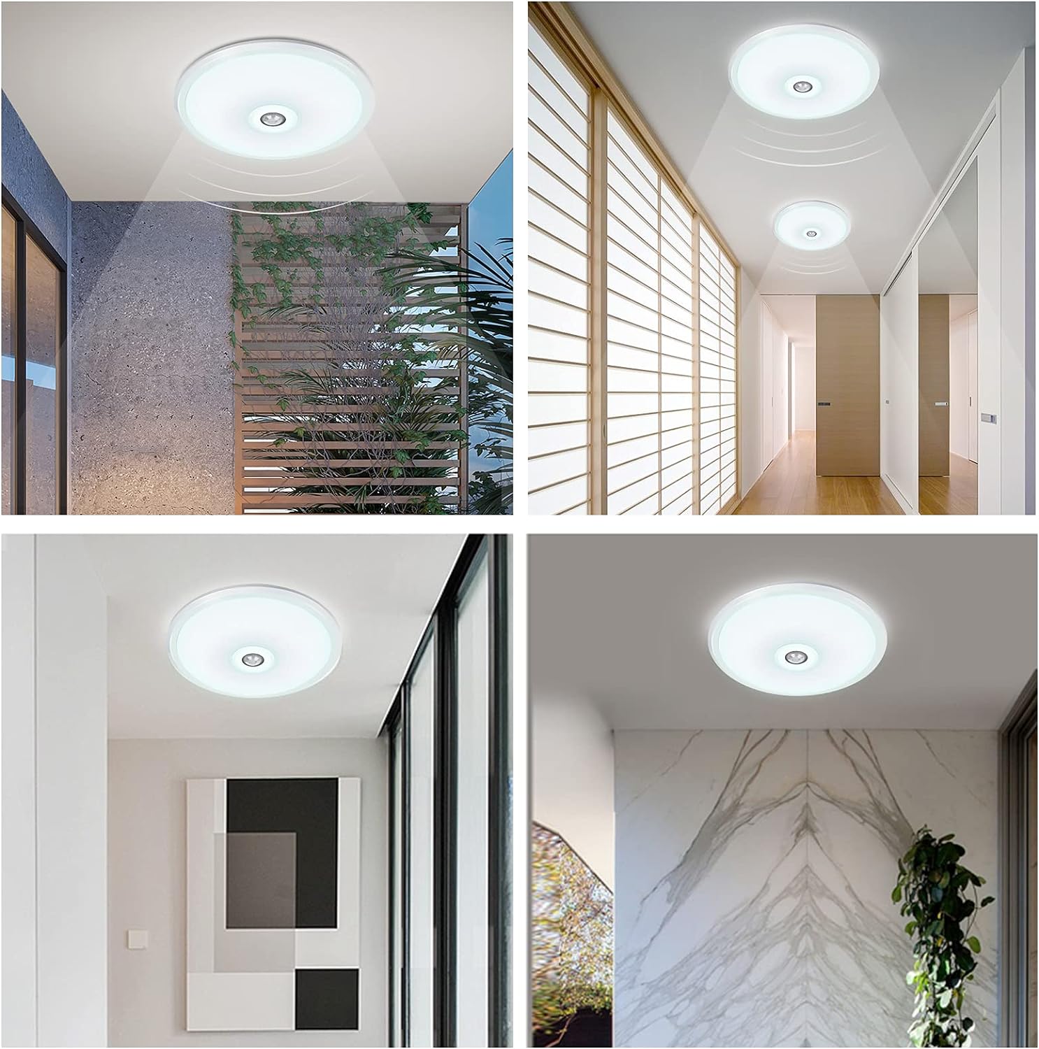Plafoniera Led cu senzor de miscare reglabil Ø270, 12W, 6400K, lumina rece - imagine 2