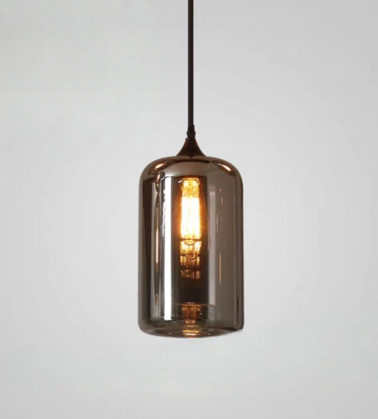 Pendul Maro Sticla Smoked 2 ,1X E27, D180×180×800mm