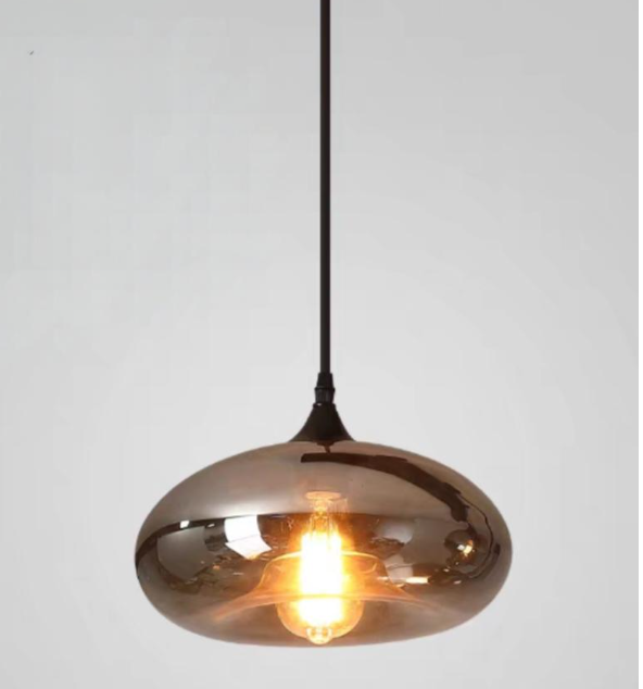 Pendul Maro Sticla Smoked 1 ,1X E27, D280×280×800mm