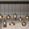 Lustra Maro Sticla Smoked ,8X E27, D1400×370×800mm