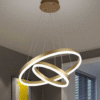 Lustra LED Ring 2 Gold, cu Telecomanda,3 Tipuri de lumina, 300+500mm