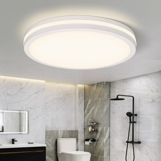 Alternative view of Plafoniera de exterior LED IP65 3CCT 3000lm, 300x55mm, IP65, Alba