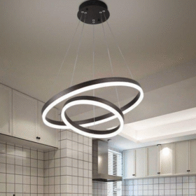 Lustra LED Ring 2 Maro, cu Telecomanda,3 Tipuri de lumina, 300+500mm