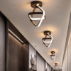 Plafoniera Led Inter 2 Patrate , 3 Tipuri de lumina, Neagra